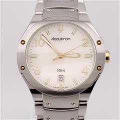 Accutron Bulova Gent's Watch 28B73 Two-Tone 37mm 100m Stainless Steel